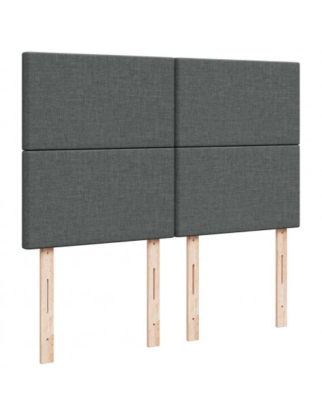Struttura Letto Pouf con Materasso 140x190 cm in Tessuto