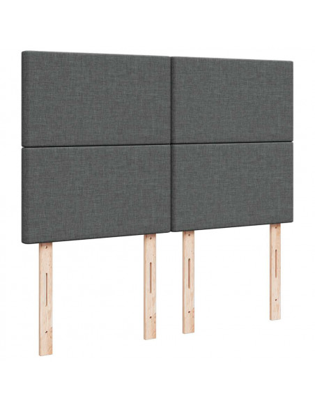 Struttura Letto Pouf con Materasso 140x190 cm in Tessuto
