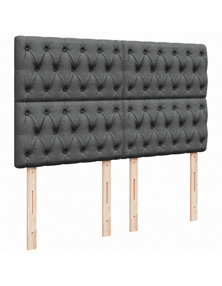 Struttura Letto Pouf con Materasso 140x190 cm in Tessuto