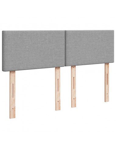 Struttura Letto Pouf con Materasso 140x190 cm in Tessuto