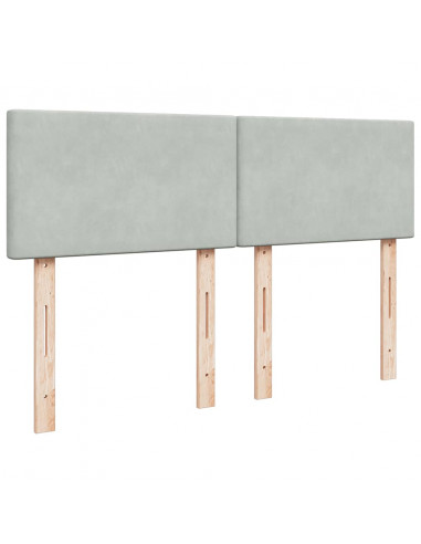 Struttura Letto Pouf con Materasso 140x200 cm in Velluto