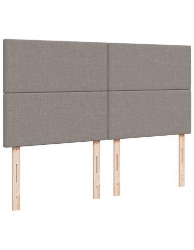 Struttura Letto Pouf con Materasso Tortora 180x200cm in Tessuto