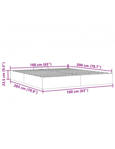 Struttura Letto Pouf senza Materasso Rosa 160x200 cm in Velluto