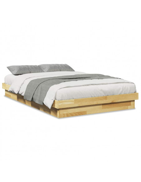 Struttura Letto Senza Materasso 120x190 cm in Legno di Rovere