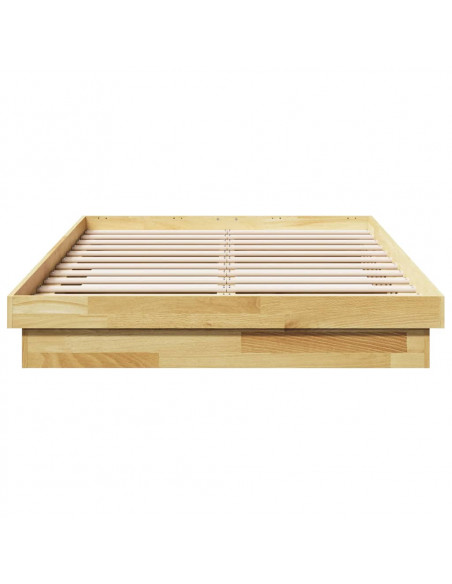 Struttura Letto Senza Materasso 120x190 cm in Legno di Rovere