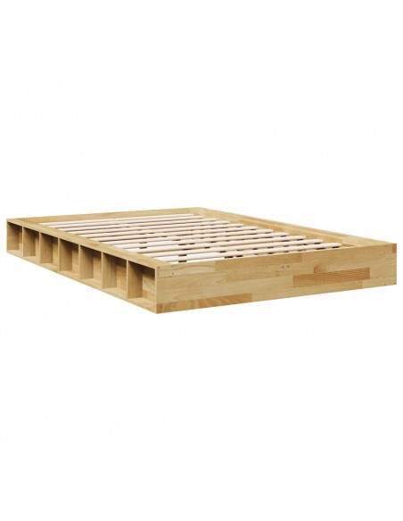 Struttura Letto Senza Materasso 120x190 cm in Legno di Rovere