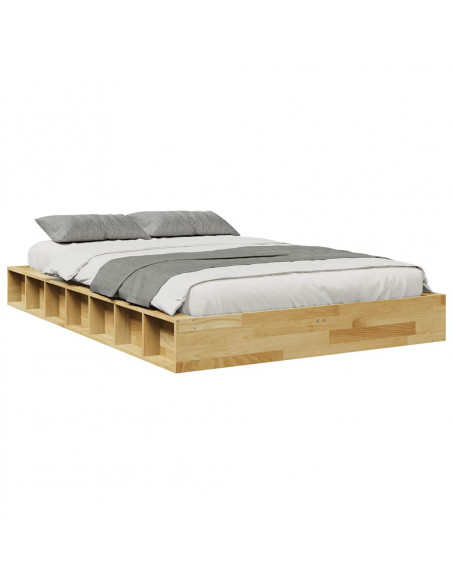 Struttura Letto Senza Materasso 120x190 cm in Legno di Rovere