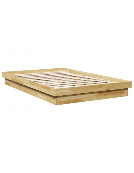 Struttura Letto Senza Materasso 120x200 cm in Legno di Rovere