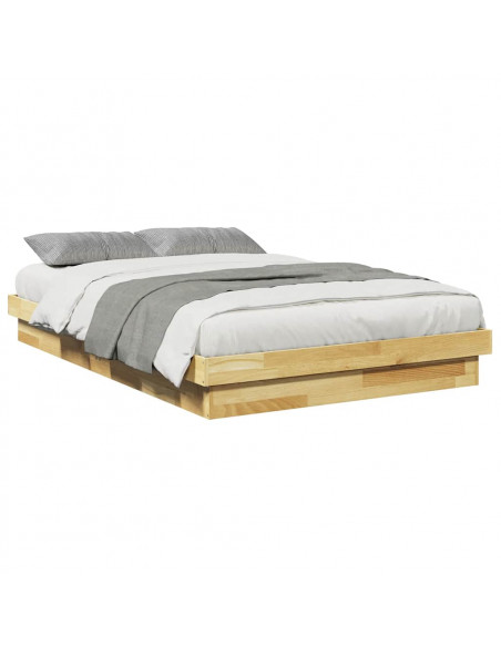 Struttura Letto Senza Materasso 120x200 cm in Legno di Rovere