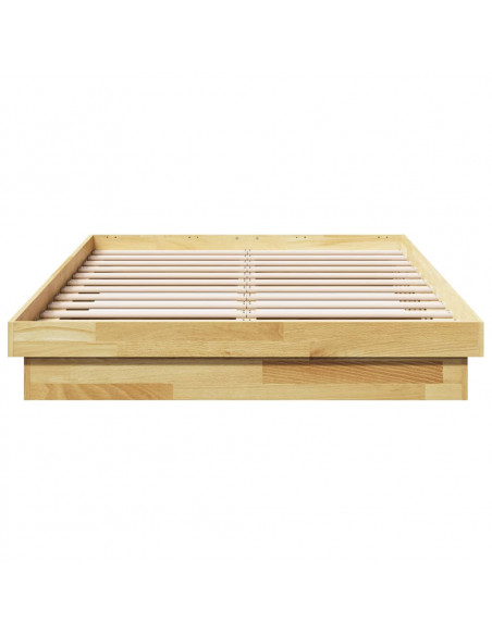 Struttura Letto Senza Materasso 120x200 cm in Legno di Rovere