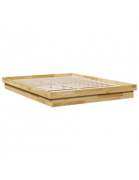 Struttura Letto Senza Materasso 150x200 cm in Legno di Rovere