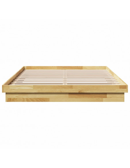Struttura Letto Senza Materasso 150x200 cm in Legno di Rovere