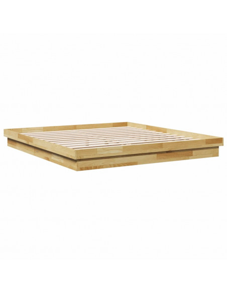 Struttura Letto Senza Materasso 180x200 cm in Legno di Rovere