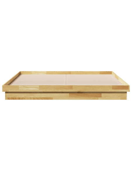 Struttura Letto Senza Materasso 180x200 cm in Legno di Rovere