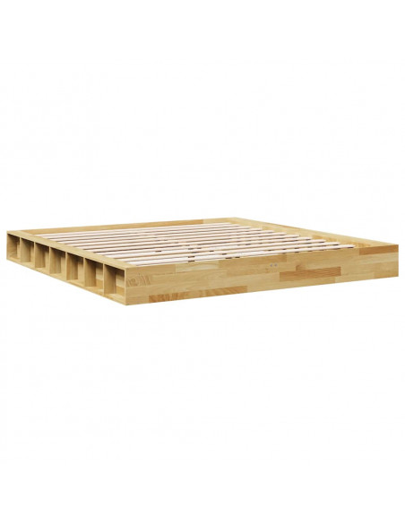 Struttura Letto Senza Materasso 180x200 cm in Legno di Rovere