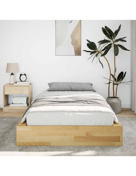 Struttura Letto Senza Materasso 90x200 cm in Legno Massello