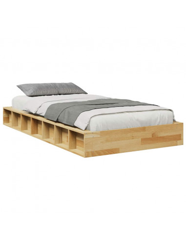 Struttura Letto Senza Materasso 90x200 cm in Legno Massello