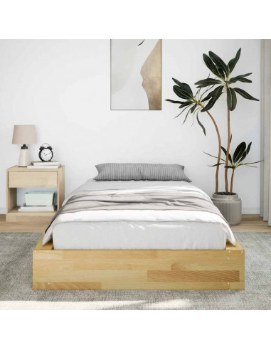 Struttura Letto Senza Materasso in Legno Massello di Rovere
