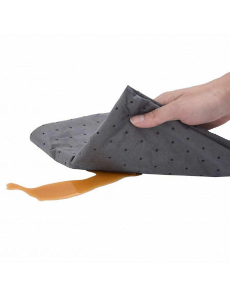 Tampone Assorbente per Olio Grigio 40x1000 cm