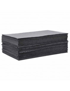 Tamponi Assorbenti per Olio 100 pz Grigi 40x50 cm 2