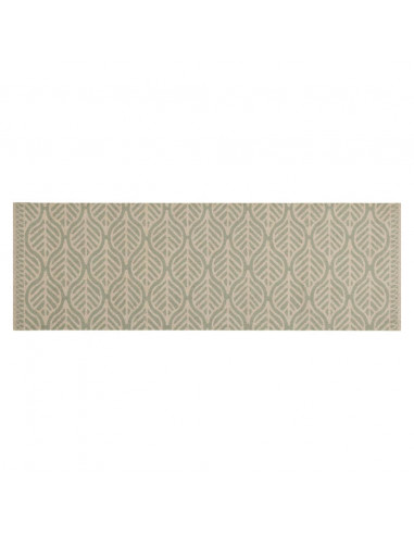 Tappeto da Cucina Lavabile Foglie 60x180 cm in Velluto