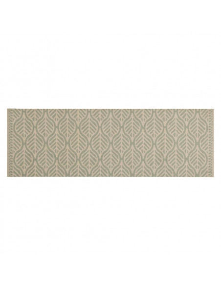 Tappeto da Cucina Lavabile Foglie 60x180 cm in Velluto