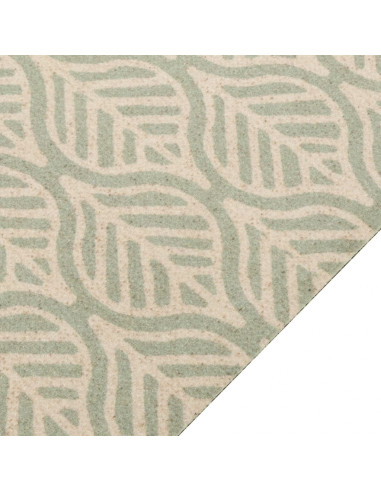 Tappeto da Cucina Lavabile Foglie 60x180 cm in Velluto