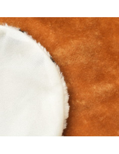 Tappeto di Peluche a Forma di Leone 205 cm Marrone 2