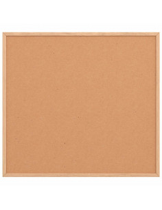 Tavola in Sughero con Cornice Legno Massello di Pino 60x55 cm 2