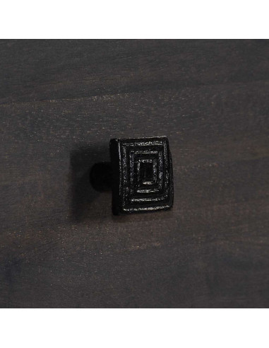 Tavolino da Caffè in Legno Massello di Mango 100x60x35 cm