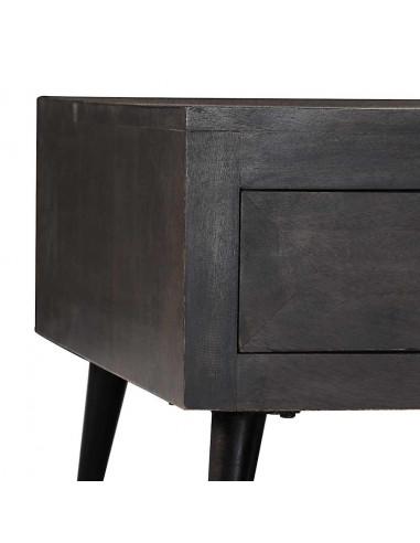 Tavolino da Caffè in Legno Massello di Mango 100x60x35 cm