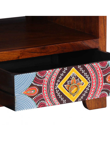 Tavolino da Salotto 90x50x40 cm in Legno Massello di Acacia