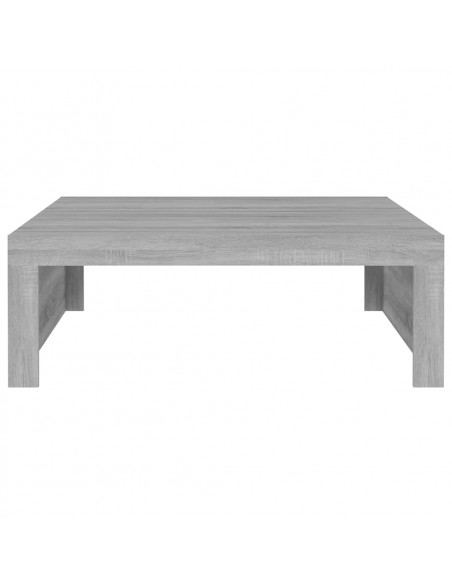 Tavolino Salotto Grigio Sonoma 100x100x35 cm Legno Multistrato
