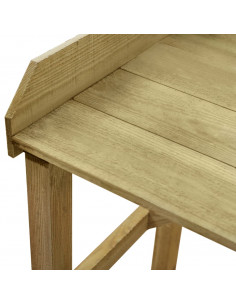 Tavolo da Lavoro da Giardino in Legno Impregnato 75x40x90cm