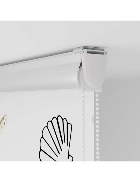 Tenda a Rullo Doccia con Cassonetto 100x240cm Larghezza Tessuto