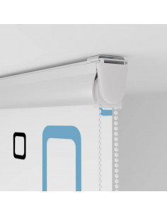 Tenda a Rullo Doccia con Cassonetto 110x240cm Larghezza Tessuto