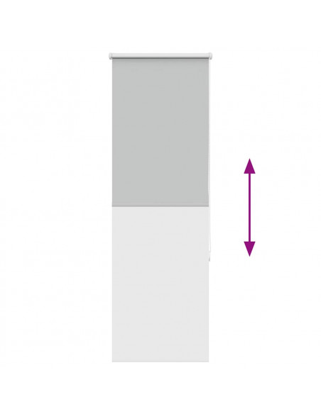 Tenda a Rullo Oscurante 50x130 cm Larghezza Tessuto 45,7 cm