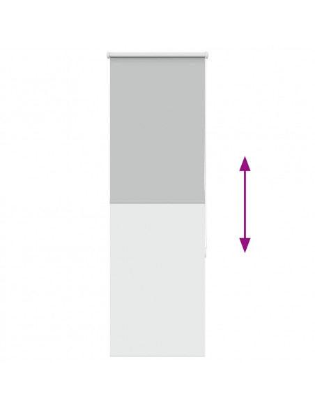 Tenda a Rullo Oscurante 55x150 cm Larghezza Tessuto 50,7 cm
