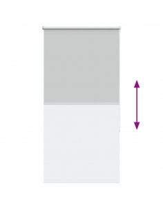 Tenda a Rullo Oscurante 65x130 cm Larghezza Tessuto 60,7 cm