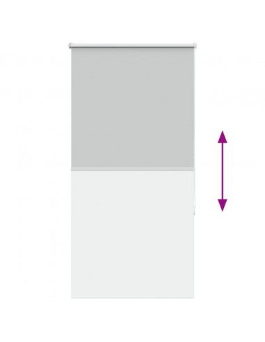 Tenda a Rullo Oscurante 70x130 cm Larghezza Tessuto 65,7 cm