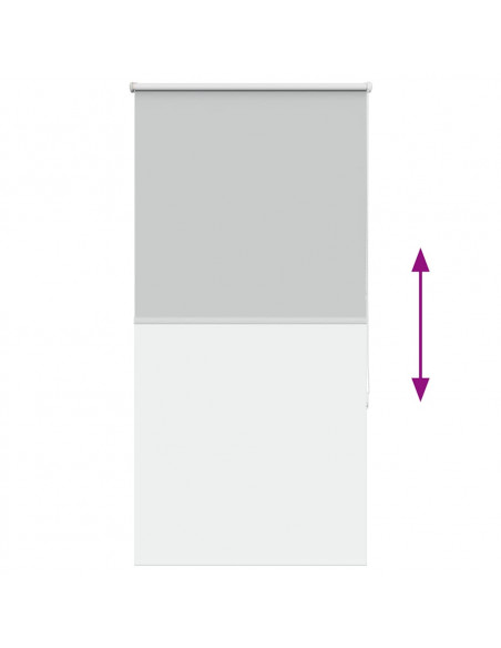 Tenda a Rullo Oscurante 75x130 cm Larghezza Tessuto 70,7 cm