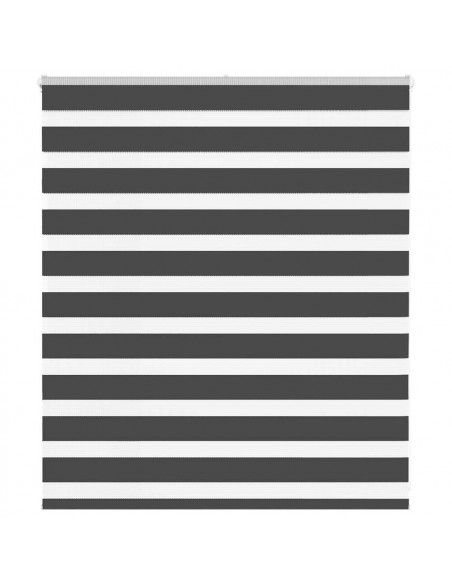 Tenda a Rullo Zebra Nero Larghezza Tessuto 125,9 cm Poliestere