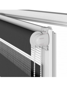 Tenda a Rullo Zebra Nero Larghezza Tessuto 150,9 cm Poliestere