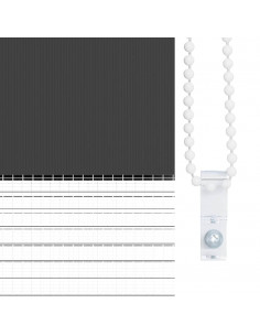 Tenda a Rullo Zebra Nero Larghezza Tessuto 75,9 cm Poliestere