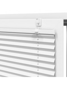 Tenda Plissettata Bianca 85x150 cm Larghezza Tessuto 84,4 cm