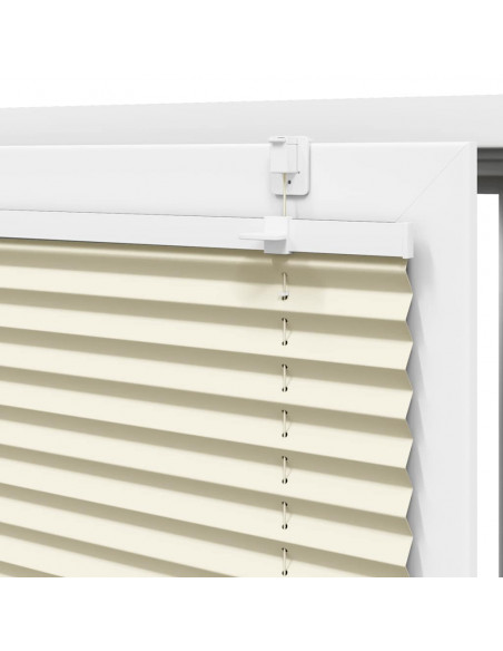 Tenda Plissettata Crema 60x100 cm Larghezza Tessuto 59,4 cm