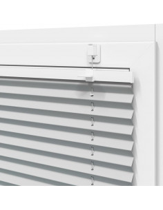 Tenda Plissettata Grigio Chiaro 100x200 cm Larghezza Tessuto