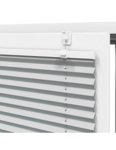 Tenda Plissettata Grigio Chiaro 120x150 cm Larghezza Tessuto