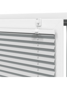 Tenda Plissettata Grigio Chiaro 40x150 cm Larghezza Tessuto