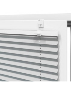 Tenda Plissettata Grigio Chiaro 45x200 cm Larghezza Tessuto